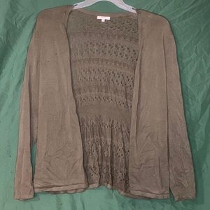 Olive cardigan